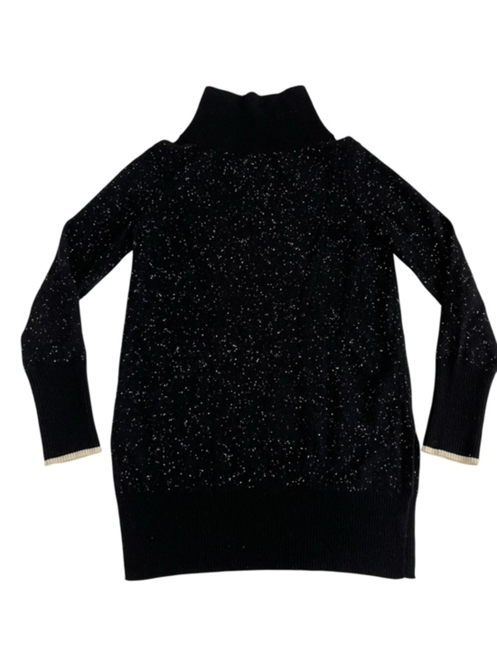 Cashmere rag & bone Black and white spotted Turtleneck Sweater